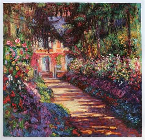 Pathway In Monets Garden At Giverny Claude Monet Paintings