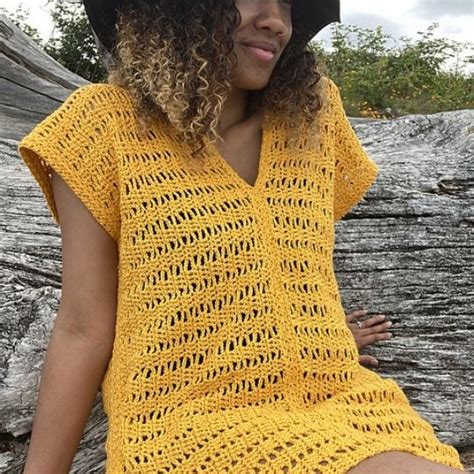 15 Free Swimsuit Cover Up Crochet Patterns RaffamusaDesigns