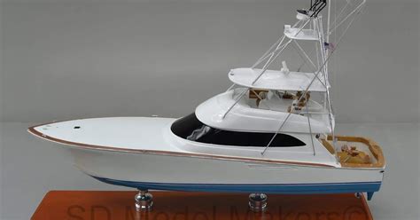 Sd Model Makers Fish On 24” Replica Model Of A Viking 70 Sport