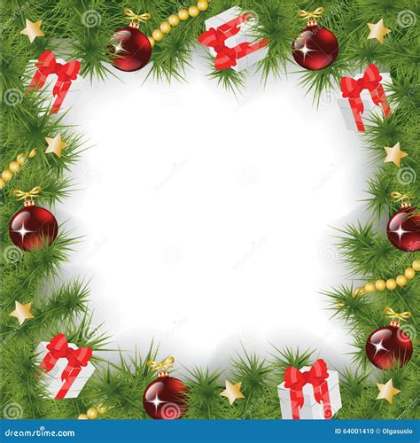 Square Christmas Background Stock Vector Illustration Of Composition