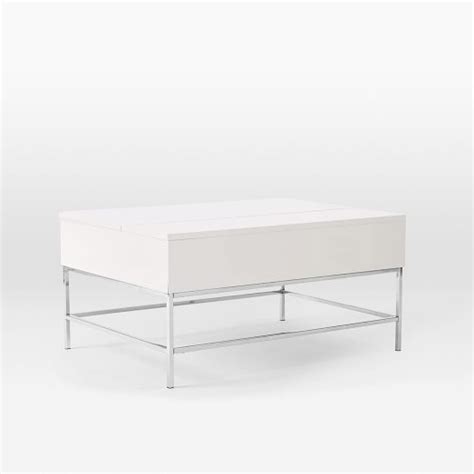 Stacked disk storage coffee table walnut anthracite. Lacquer Storage Coffee Table | Coffee table, West elm ...