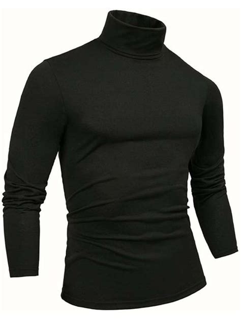 buy thwei mens turtleneck t shirts mock turtleneck slim fit long sleeve pullover sweater tee