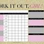 Workout Coloring Calendar Printable