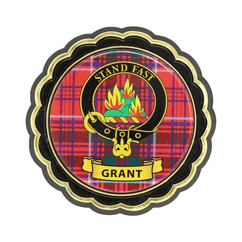 Clan Crest Fridge Magnets Grant Tartan Weaving Mill