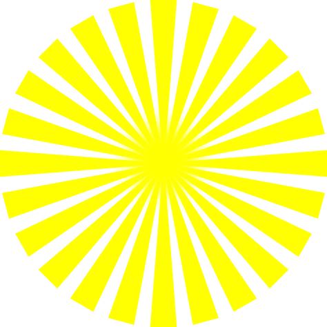 Yellow Sun Rays Clip Art At Vector Clip Art Online Royalty