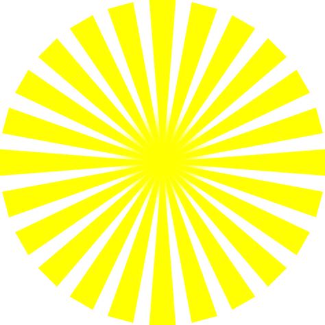 Yellow Sun Rays Clip Art at Clker.com - vector clip art ...