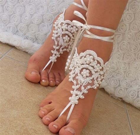beach wedding ivory beach wedding barefoot sandals 2286217 weddbook