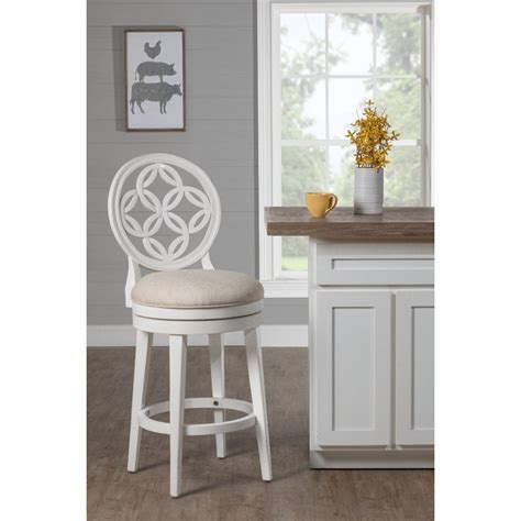 Classic White 26 Inch Swivel Counter Height Stool Savona Rc Willey