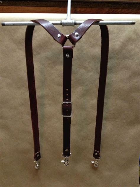 Wide Leather Suspenders By 440 Gentleman Supply Leather Suspenders