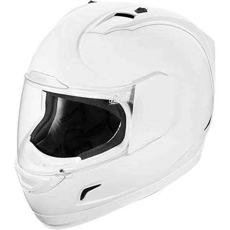 Sell Clearance Icon Alliance Glossy White Full Face Motorcycle Helmet In Temple City