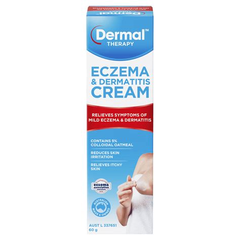 Dermal Therapy Eczema And Dermatitis Cream 60g Relieves Itchy Skin