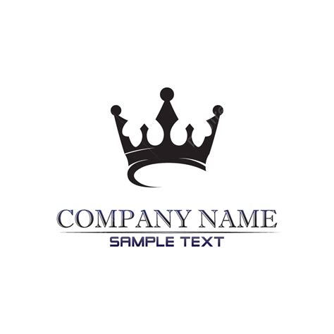 Crown Logo And King Template Vector Illustration Black Crown Luxury