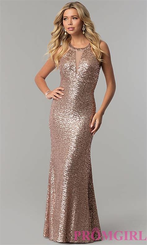 Long Sequin Prom Dress With Caged Style Open Back Sparkly Dress Prom