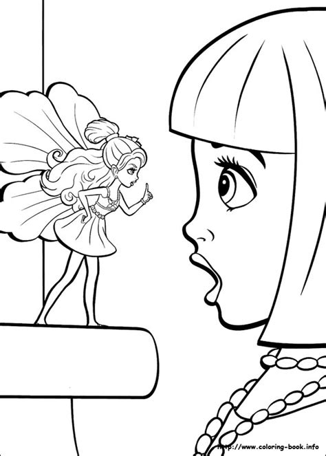 Barbie Thumbelina Coloring Picture