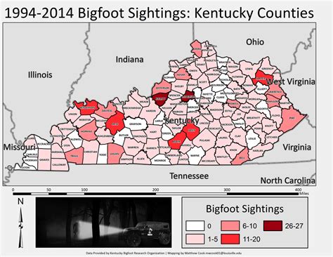 Graph Of Kentucky Bigfoot Sightings