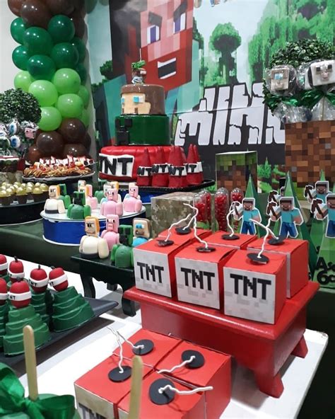 Festa Minecraft 60 Ideias E Como Montar Uma Festa Criativa Decoração