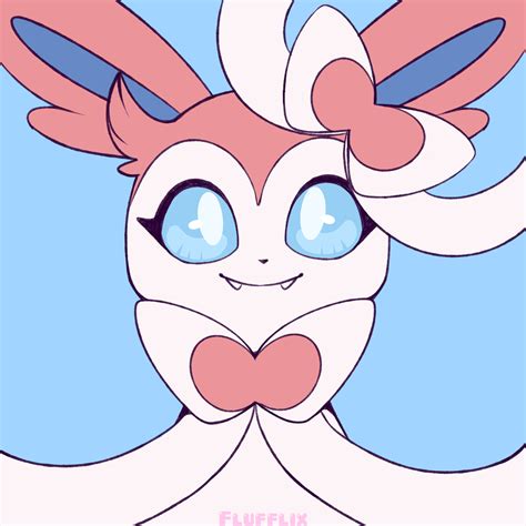 a cartoon character with blue eyes and pink ears wearing a bow tie on her head