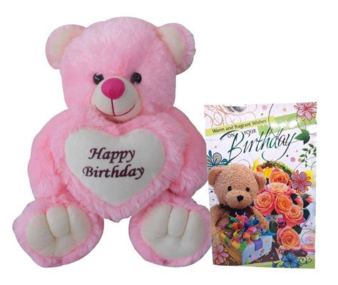 Happy Birthday Teddy Bear And Birthday Greeting Card Get Up To 60 Off