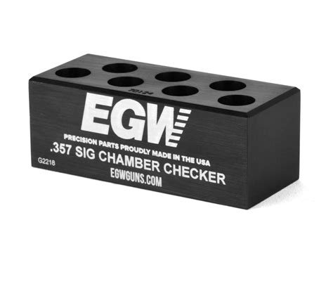 Egw Case Gauge Ammo Checker 357 Sig 7 Hole 4shooters