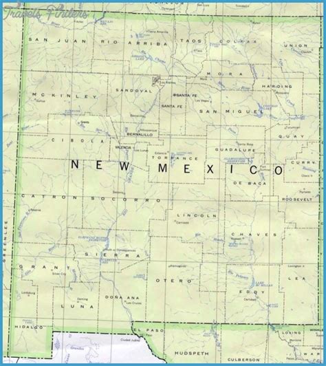 This new mexico map site features road maps, topographical maps, and relief maps of new mexico. New Mexico Map - TravelsFinders.Com