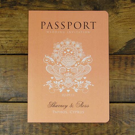 Passport To Love Booklet Travel Wedding Invitation By Ditsy Chic