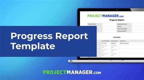 Free Progress Report Template For Projects Excel Download