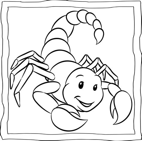 Scorpion Coloring Book Easy And Fun Scorpions Coloring Pages For Kids