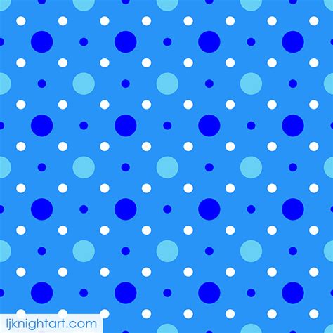 Blue Spots Pattern Lj Knight Art