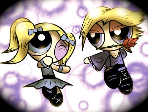 bubbles x boomer powerpuff girls cartoon