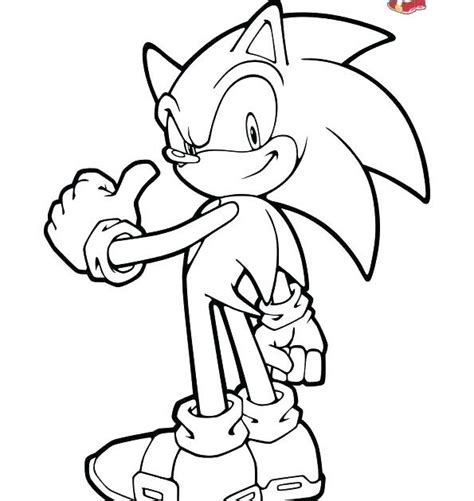Classic Sonic Printable Sonic Coloring Pages Classic Sonic Coloring