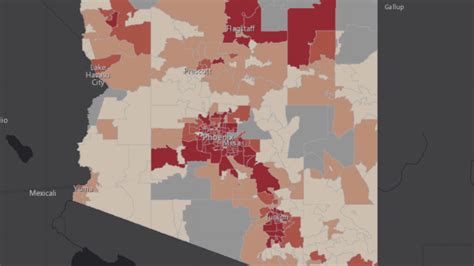 Map Of Covid 19 Cases In Arizona By Zip Code Iheartradio