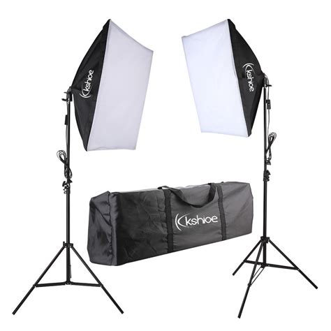 Photo Video Studio Softbox Lighting Kit Background Support System And