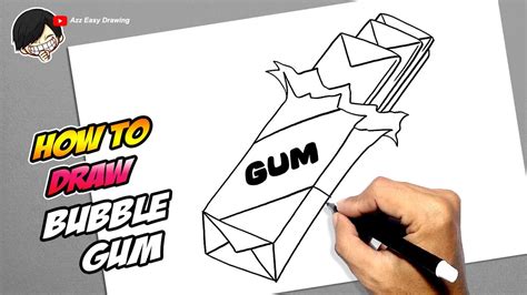 How To Draw Bubble Gum Easy Drawings Dibujos Faciles Dessins