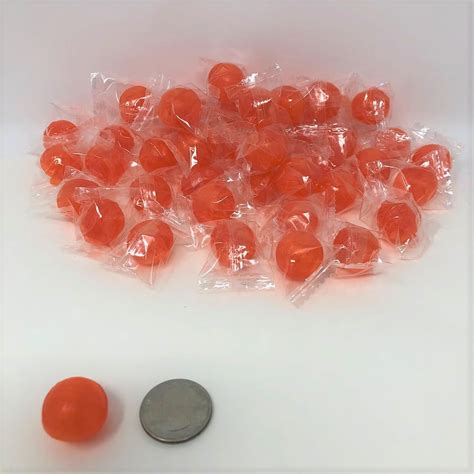 Orange Balls 2 Pounds Orange Flavor Candy Wrapped Hard Candy Bulk Candy