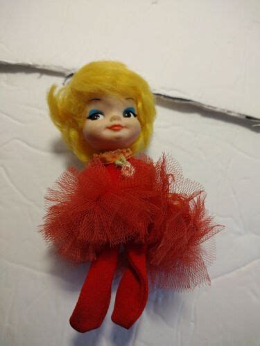 Vintage 1969 Remco Finger Ding Doll Betty Ballerina Free Ship Usa Only