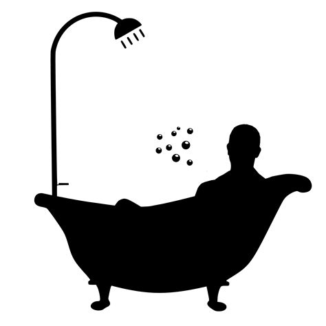 Bathtub Silhouette Clip Art