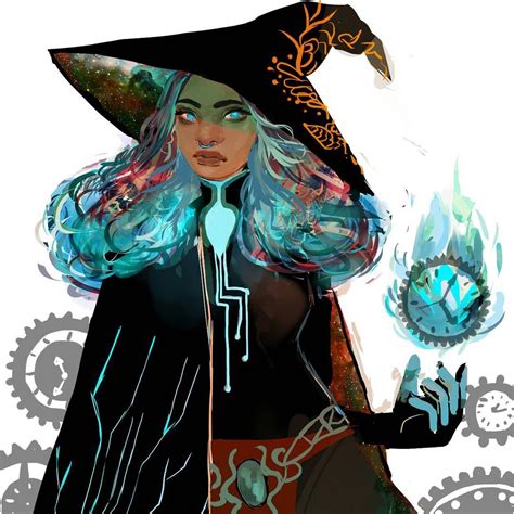 Muna Munadraws On Instagram “ The Galaxies Timekeeper A New Witch