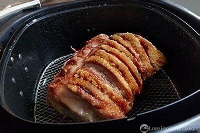 Air Fryer Roast Pork Juicy Pork With Crispy Crackling Love Food Not