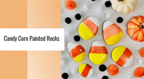 How To Make Super Easy Candy Corn Painted Rocks