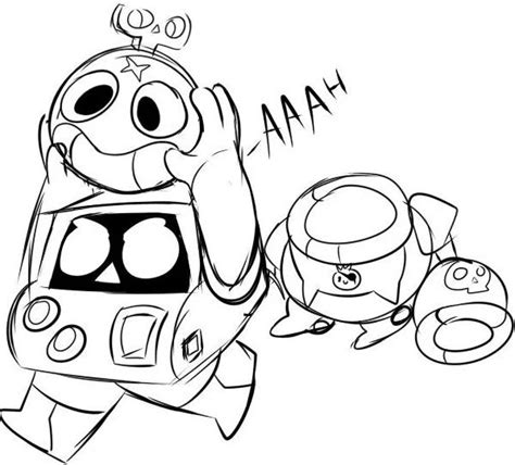 Free printable mega man coloring pages. 8 Bit coloring pages from Brawl Stars print for free