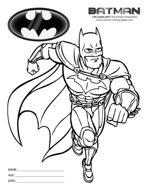 Coloring Page Batman 77003 Superheroes Printable Coloring Pages