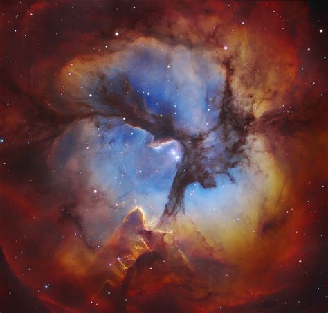 Across The Universe In The Center Of The Trifid Nebula