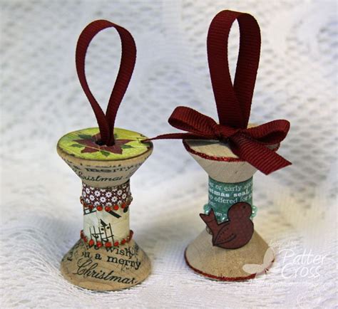 Spoolornaments1a Spool Crafts Christmas Ornaments Wooden Spools