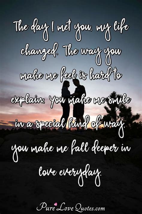 Find the best first time we met quotes, sayings and quotations on picturequotes.com. When I first met you, I honestly didn't know you were ...