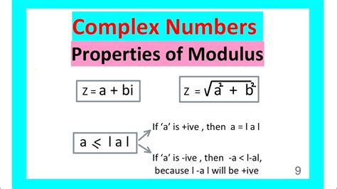 PROPERTIES OF MODULUS OF COMPLEX NUMBERS YouTube