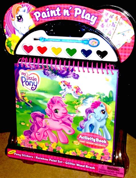 My Little Pony Paint N Play Paints Set Activity Book Plus Stickers