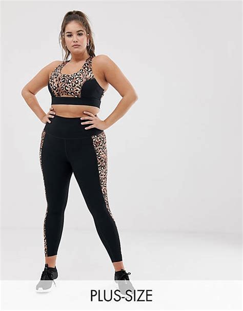 Wolf And Whistle Plus Exclusive To Asos Leopard Print Leggings Asos