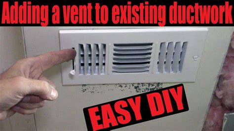 You do have to worry about maxing out trunks. Adding a vent to existing ductwork in basement Easy DIY ...
