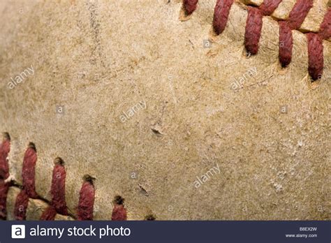 Free Download Softball With Red Stitching Baseball Isolated On White