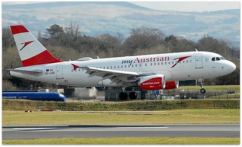 Osaua Austrian Airlines Airbus A319 Oe Lde Manchester Air Flickr